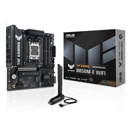 ASUS TUF GAMING B850M-E WIFI Micro ATX Motherboard - Unleash Ultimate Gaming Performance with AM5 Socket and AMD B850!
